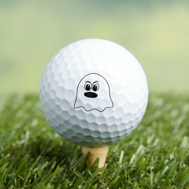 Funny Ghost emoji! Golf Balls (Insitu Tee)