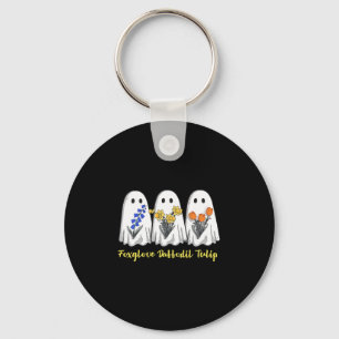 Funny Ghost Foxglove Daffodil Tulip Anti Trump Hal Key Ring