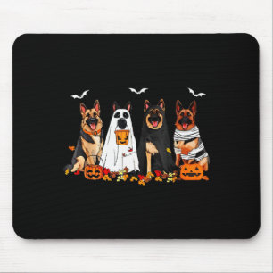 Funny Ghost German Shepherd Halloween Dog Mum Dog Mouse Pad