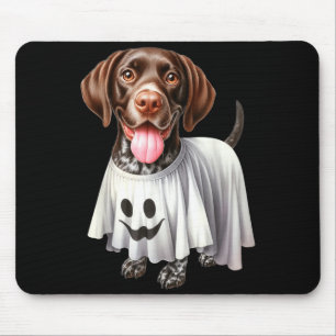 Funny Ghost German Shorthaired Pointer Dog Lover Mouse Pad