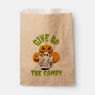 Funny Ghost Give Up The Candy Halloween Favour Bags