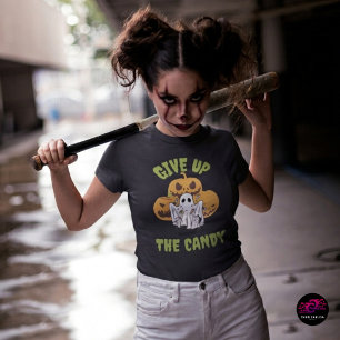 Funny Ghost Give Up The Candy Halloween T-Shirt