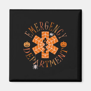 Funny Ghost Halloween Emergency Department Er Crew Magnet