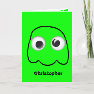 Funny Ghost Halloween for Kids Card