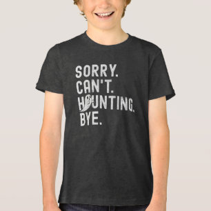 Funny Ghost Haunting Retro Halloween  Tri-Blend Shirt