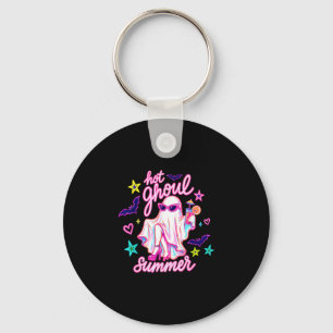 Funny ghost hot ghoul summer vacation halloween key ring
