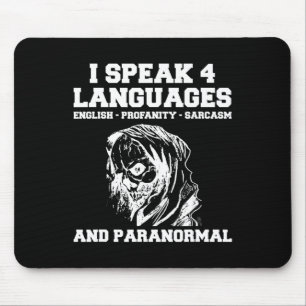 Funny Ghost Hunting Shirt Sarcastic Paranormal Gho Mouse Pad