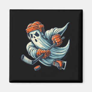 Funny Ghost Ice Hockey Player Halloween Costume Me Magnet