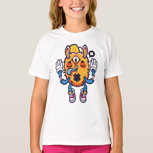 Funny ghost monster T-Shirt (Front)