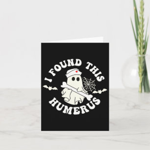 Funny Ghost Nurse Halloween  Card