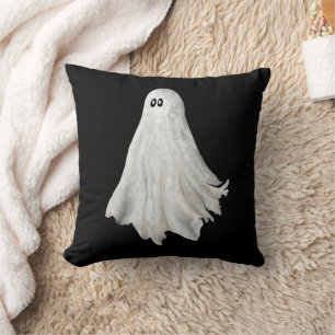 Funny Ghost Of Halloween Past Drawing Cushion