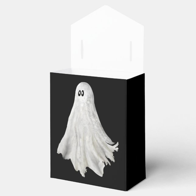 Funny Ghost Of Halloween Past Drawing Favour Box (Opened)
