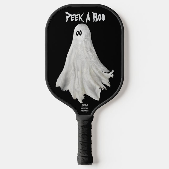 Funny Ghost Of Halloween Past Drawing Pickleball Paddle (Front)