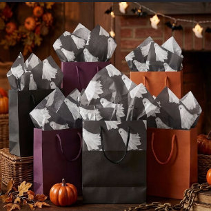 Funny Ghost Of Halloween Past Drawing Tissue Paper