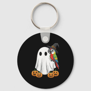 Funny Ghost Parrot Pumpkin Halloween Kids Mens Wom Key Ring