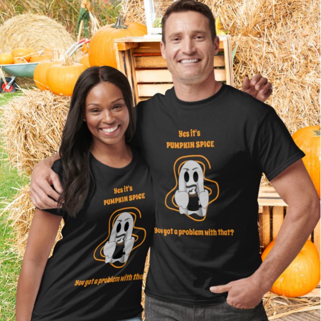 Funny Ghost Pumpkin Spice Latte T-Shirt (Creator Uploaded)