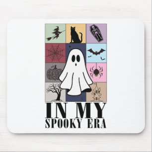 Funny Ghost Retro Halloween In My Spooky Era  Mouse Pad