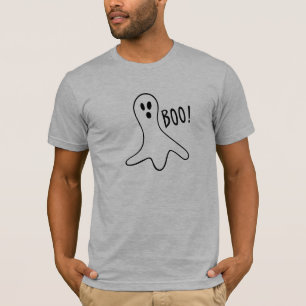 funny ghost shouting boo spooky halloween T-Shirt