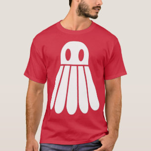 Funny Ghost Shuttlecock Badminton Lazy Halloween C T-Shirt