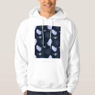 Funny Ghost Spider Halloween Pattern. Hoodie