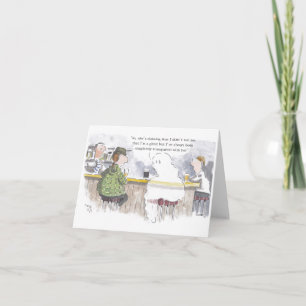 Funny Ghostly Greetings Card