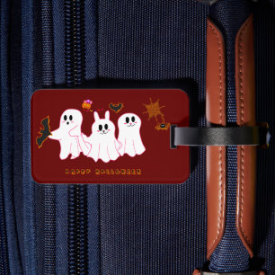 Funny Ghosts Posing For A Picture Luggage Tag