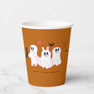 Funny Ghosts Posing For A Picture   Paper cup