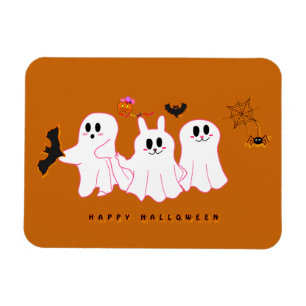 Funny Ghosts Posing For A Picture Photo Magnet