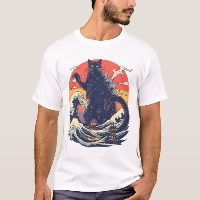 Funny Giant Cat Catzilla Shirt (Front)