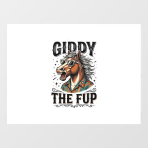 Funny Giddy The Fup Horse Vintage Engraving Shirt_