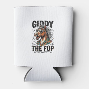 Funny Giddy The Fup Horse Vintage Engraving Shirt_ Can Cooler