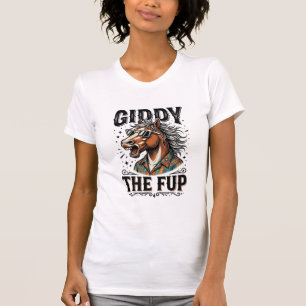 Funny Giddy The Fup Horse Vintage Engraving Shirt_ T-Shirt