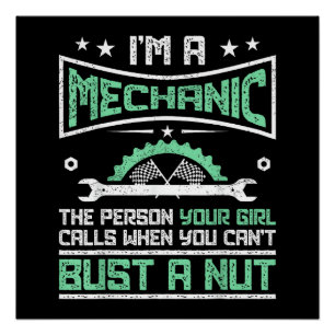 Funny Gift 4 Mechanics Adult Humour Gift Poster