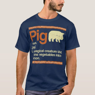 Funny Gift Bacon and Pig Definition Premium T-Shirt