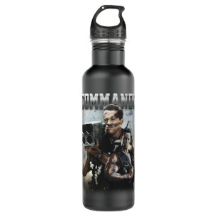 Funny Gift Commando Bootleg Tee Arnold Schwarzeneg 710 Ml Water Bottle