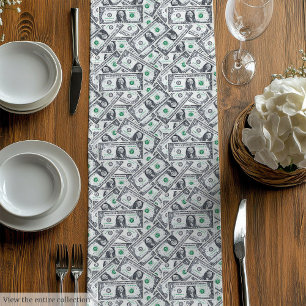 Funny gift cosy dollar pattern birthday surprise medium table runner