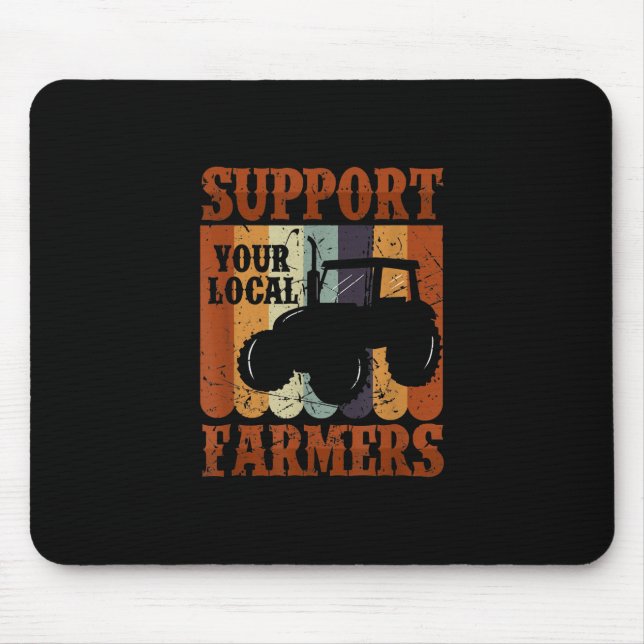 Funny Gift Farmer Chicken Farm Goat Farming Gift Mouse Pad (Front)