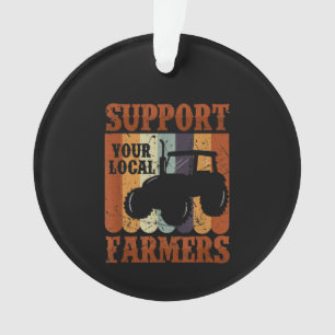 Funny Gift Farmer Chicken Farm Goat Farming Gift Ornament