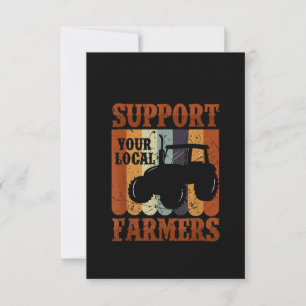 Funny Gift Farmer Chicken Farm Goat Farming Gift Thank You Card
