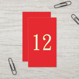 funny gift for all fans player have number 12  business card