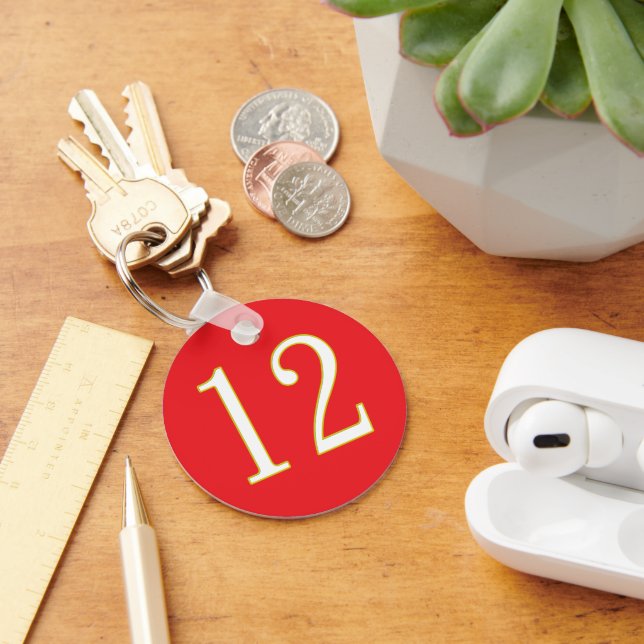 funny gift for all fans player have number 12  key ring (Desk)