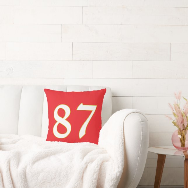 funny gift for all fans player have number 87 cushion (Couch)