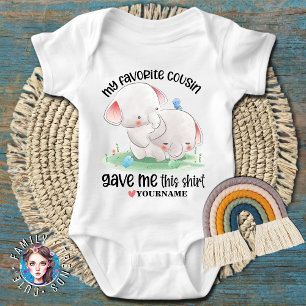 Funny Gift for Cousin - My favourite Cousin Gave m Baby Bodysuit