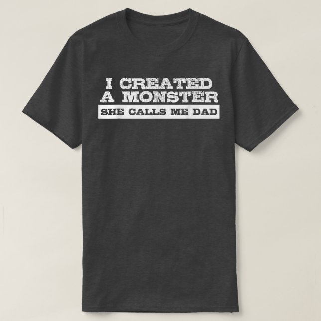 Funny Gift for Dad from Daughter First Father's Da T-Shirt (Design Front)