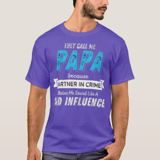 Funny Gift For Grandpa Papa Partner In Crime T-Shirt