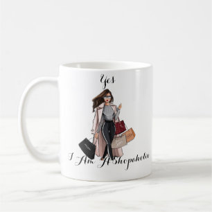 Funny Gift For Her, Shopaholic Gift Mug, BFF Coffee Mug