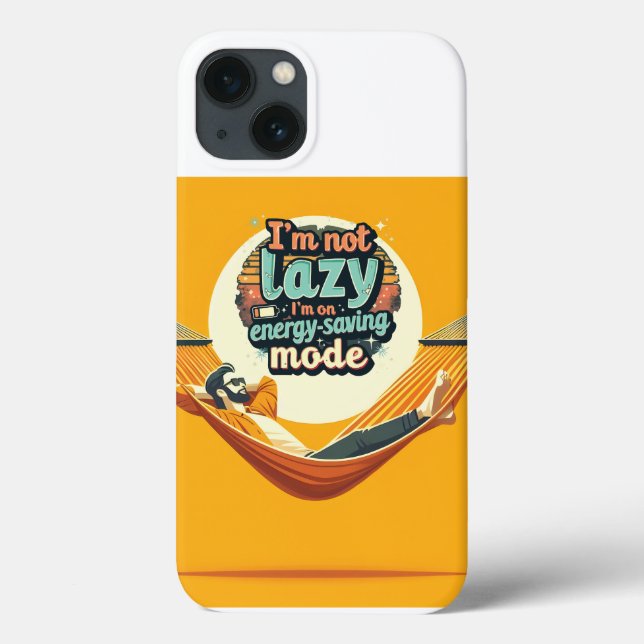 Funny Gift for Lazy People Design Case-Mate iPhone Case (Back)