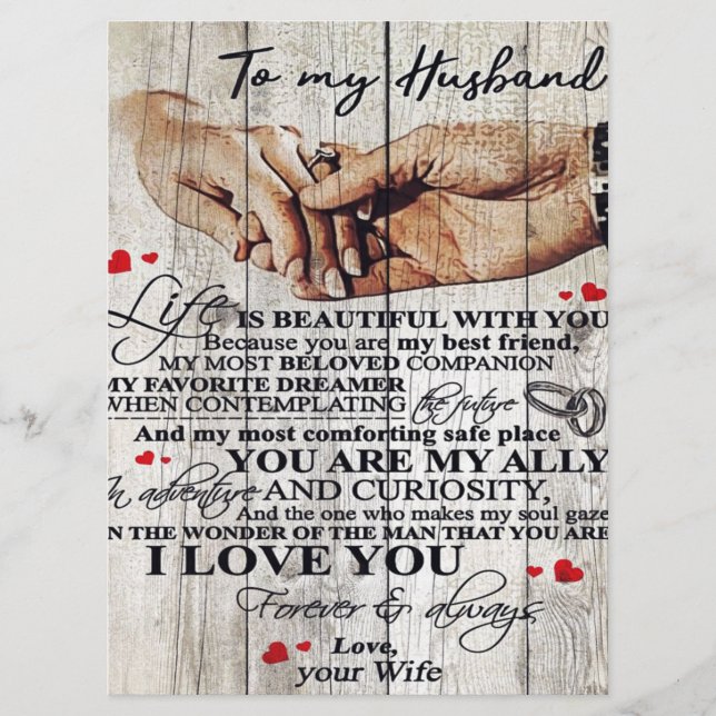 Funny Gift For Man | Funny Quotes To Husband | Menu (Front)