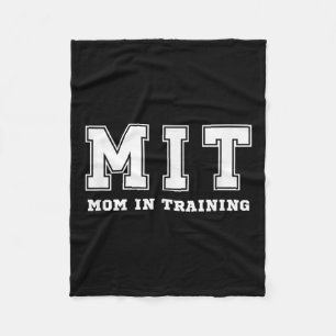 Funny Gift For New Mom In Training Expecting Pregn Fleece Blanket