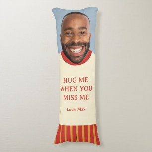 Funny Gift Girlfriend Custom Boyfriend Face Photo Body Cushion